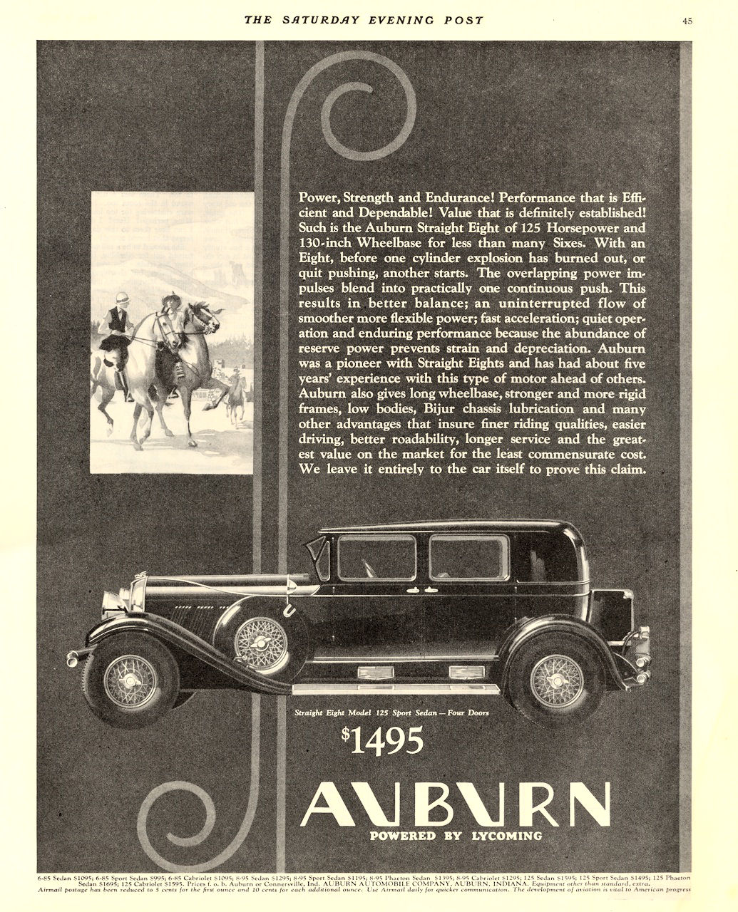 1930 Auburn Auto Advertising
